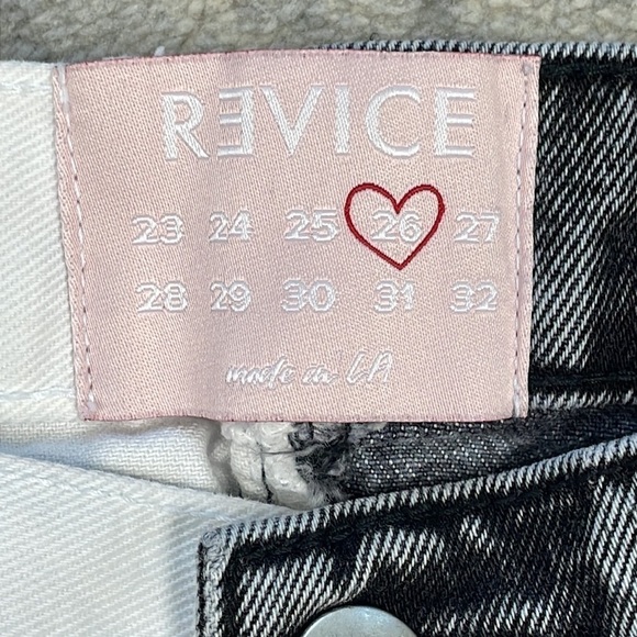 Revice True Love Checkmate Jeans Grey White Straight Button Fly Sz 26 - Picture 11 of 16